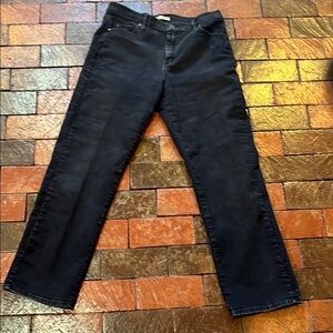 Lee black jeans size 12 relaxed 31” inseam straight leg